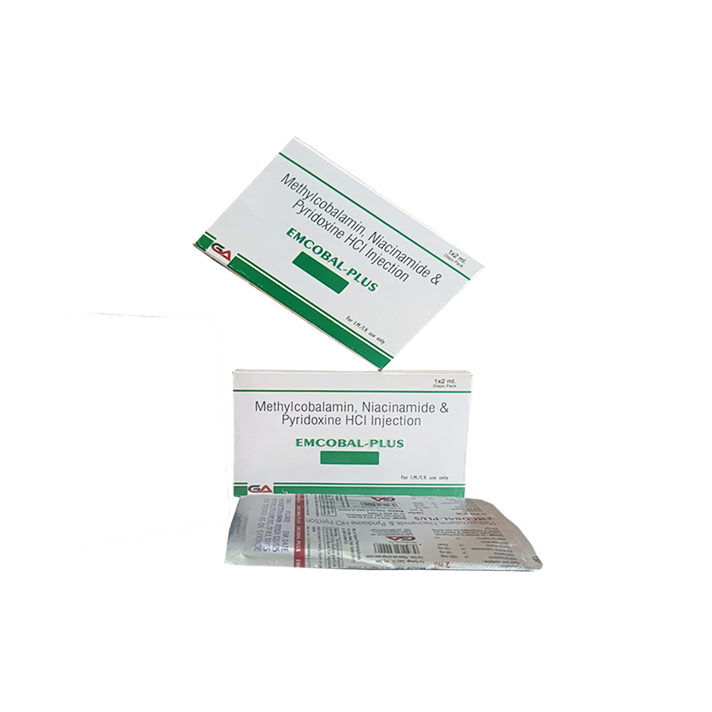 Emcobal Plus | Methylcobalamin + Niacinamide + Pyridoxine HCl Injection | Main Image