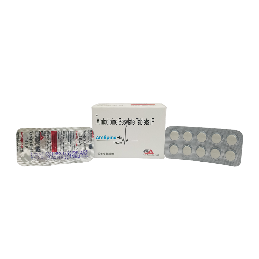 Amlipine 5 | Amlodipine Besylate Tablets IP  | Main Image