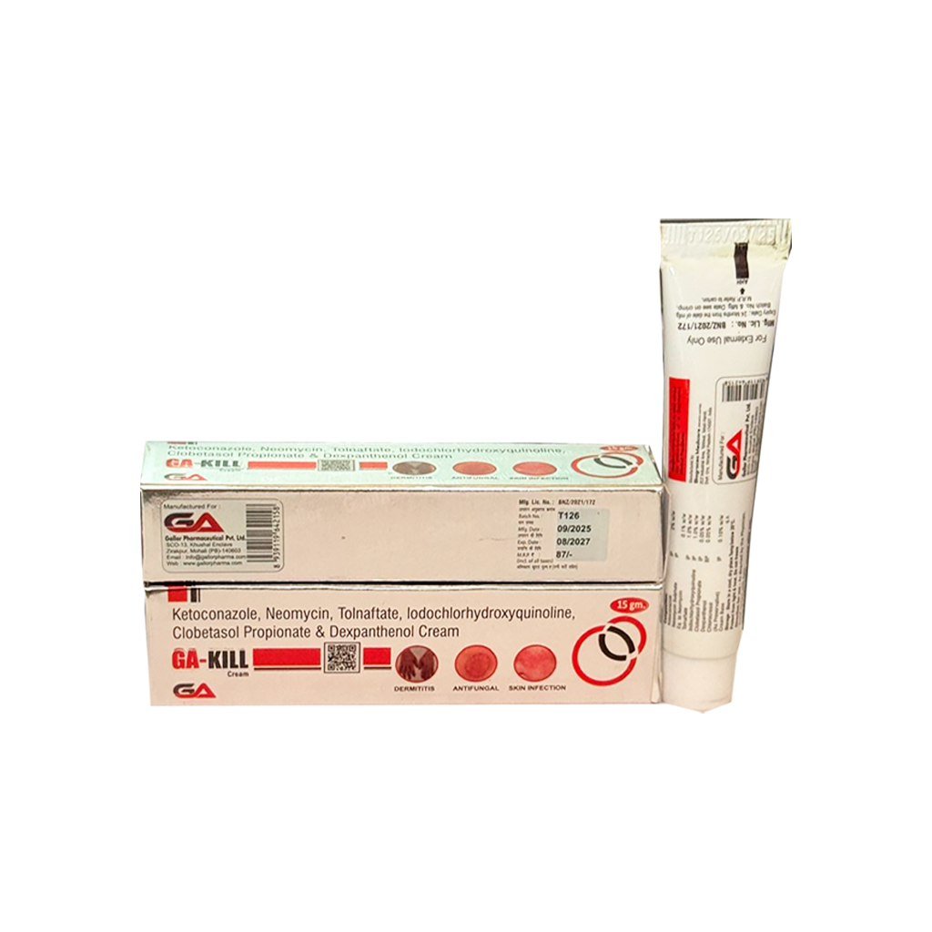 Ga Kill | Ketoconazole + Neomycin + Tolnaftate + Iodochlorhydroxyquinoline + Clobetasol Propionate + Dexpanthenol | Main Image