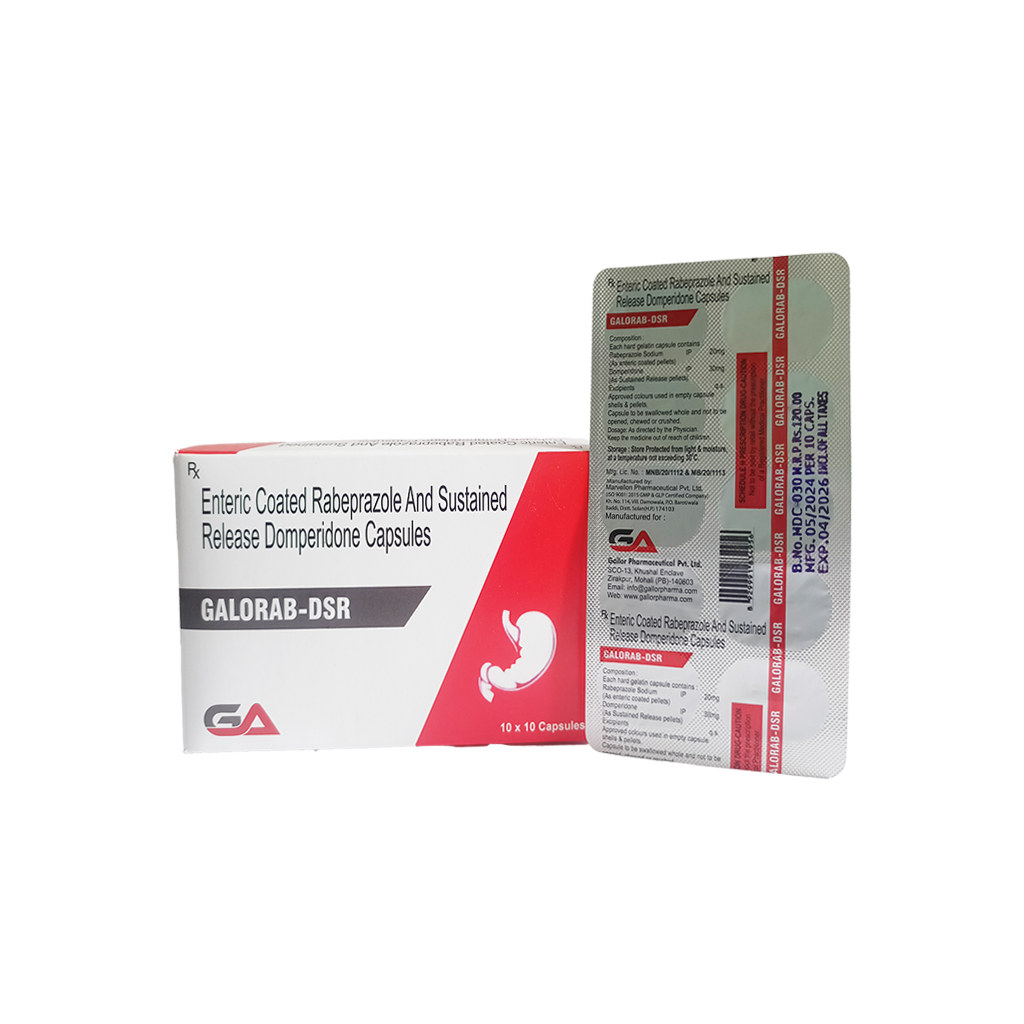 Galorab Dsr | Rabeprazole Sodium (Enteric Coated) + Domperidone (Sustained Release) | Main Image