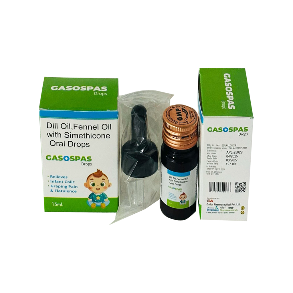 Gasospas | Dill Oil + Fennel Oil + Simethicone Oral Drops | Main Image