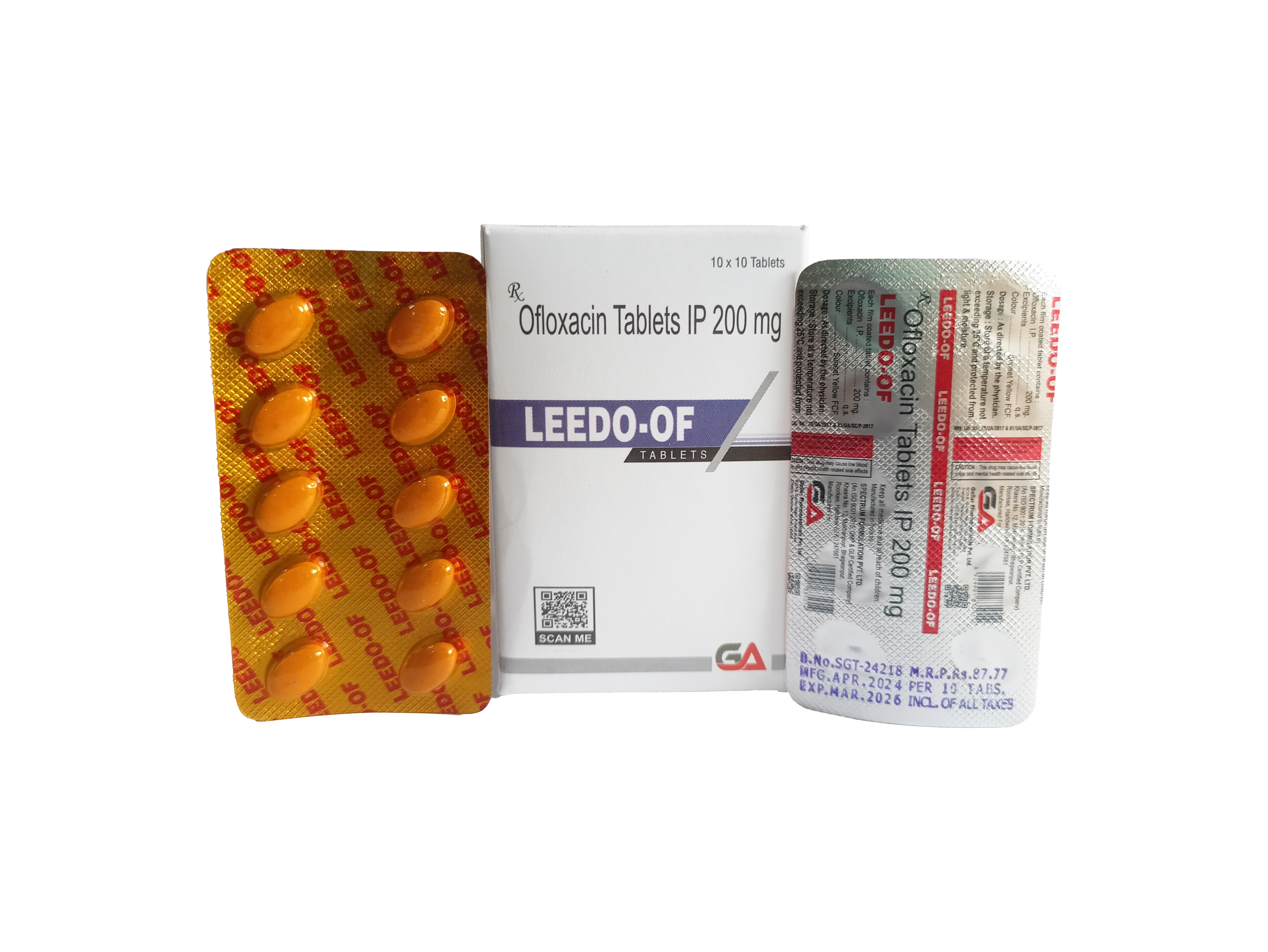 Leedo Of | Levofloxacin + Ofloxacin Tablets  | Main Image