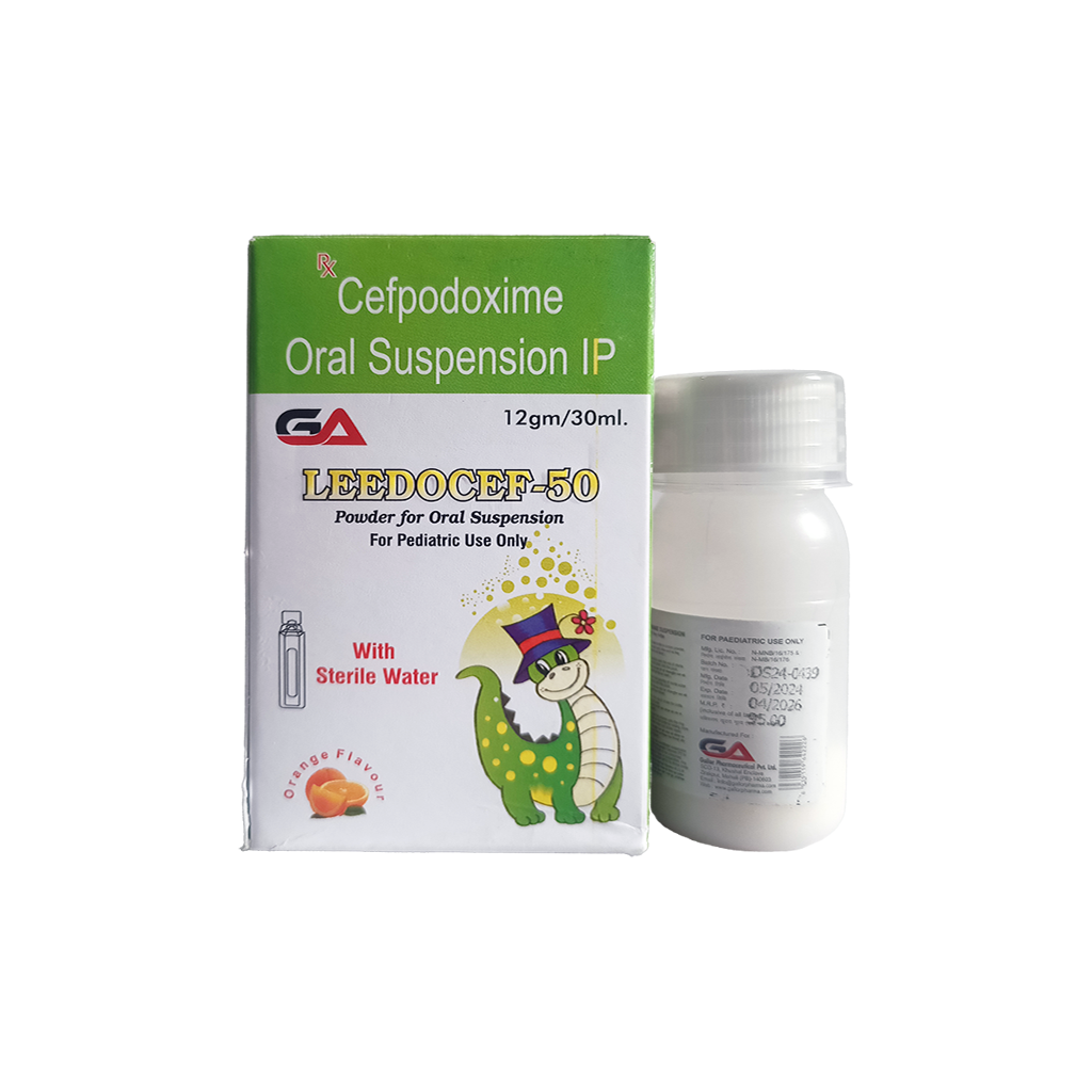 Leedocef 50 | Cefpodoxime Oral Suspension IP | Main Image