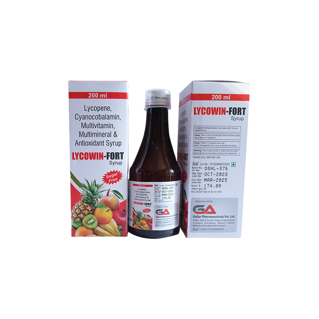 Lycowin Fort | Lycopene + Cyanocobalamin + Multivitamin + Multimineral + Antioxidant | Main Image