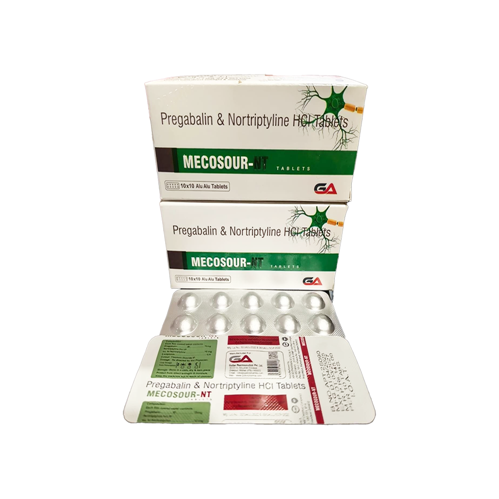 Mecosour Nt | Pregabalin + Nortriptyline Hydrochloride | Main Image