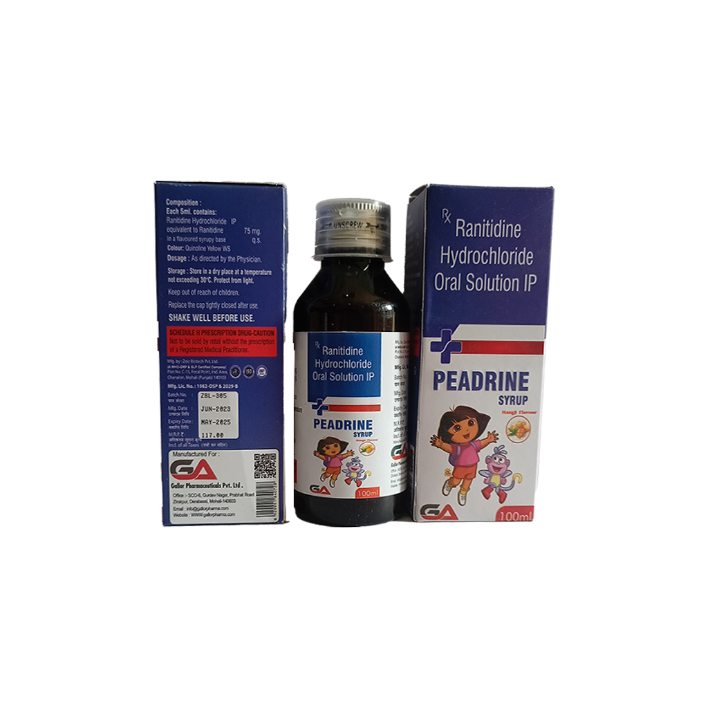 Peadrine | Ranitidine Hydrochloride | Main Image