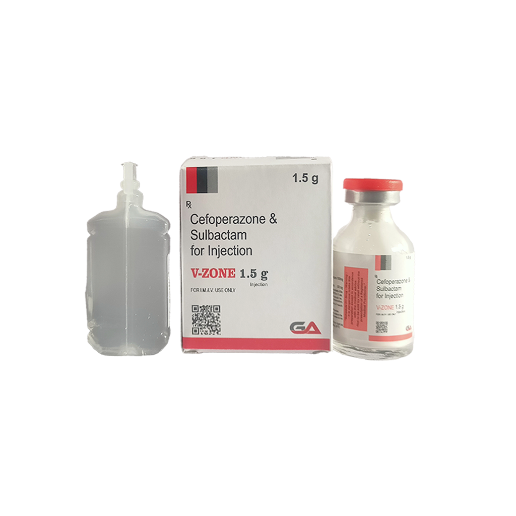 V Zone 1.5 G | Cefoperazone + Sulbactam for Injection | Main Image