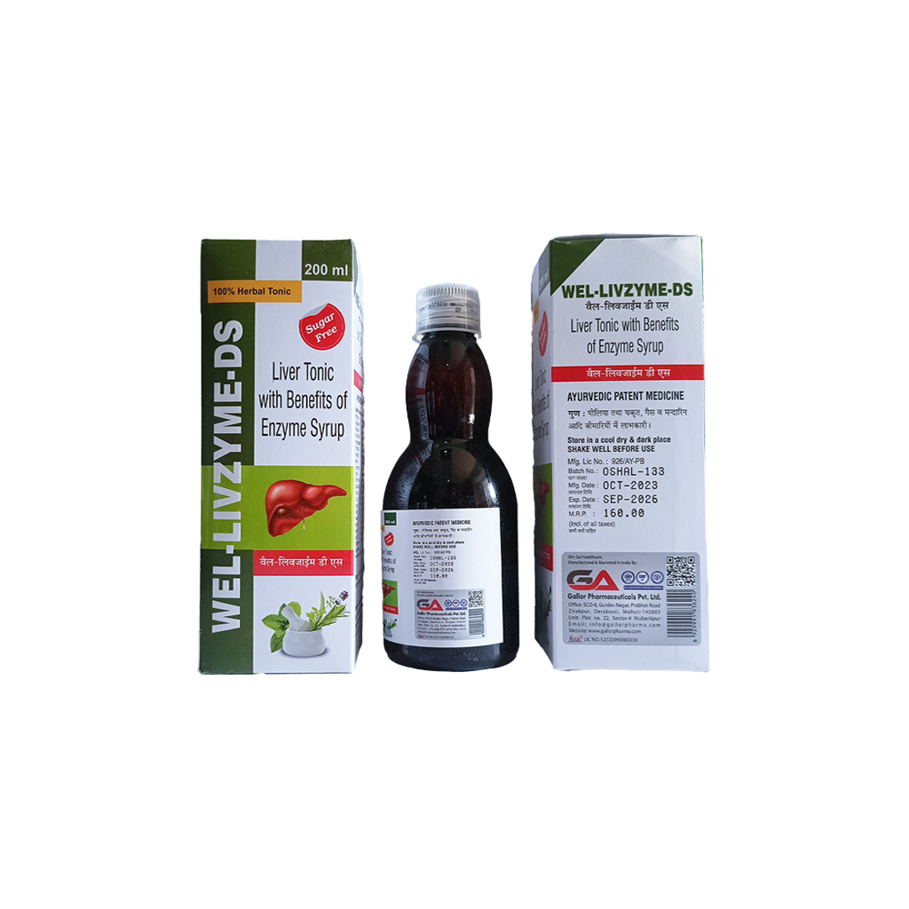 Wel Livzyme Ds | Ayurvedic Liver Tonic with Enzymes | Main Image