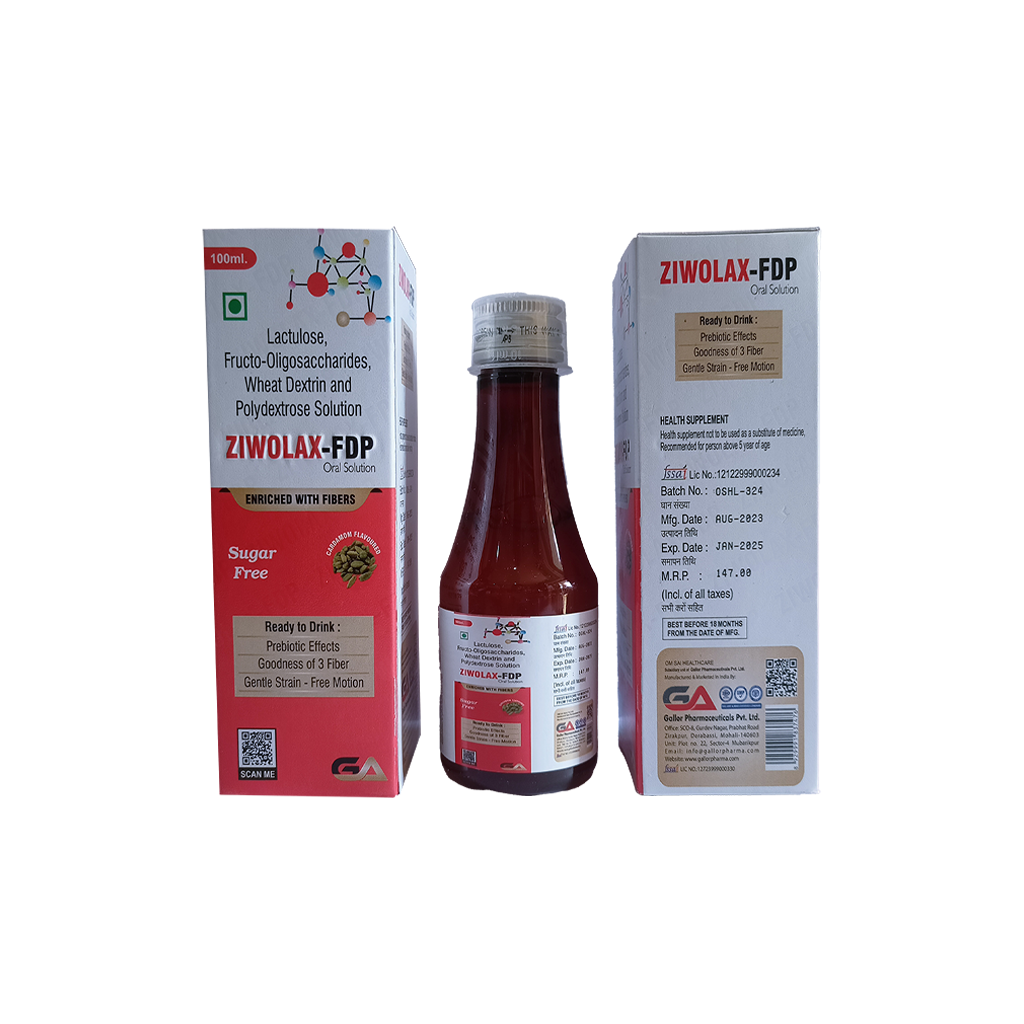 Ziwolax Fdp | Lactulose + Fructo-Oligosaccharides + Wheat Dextrin + Polydextrose | Main Image
