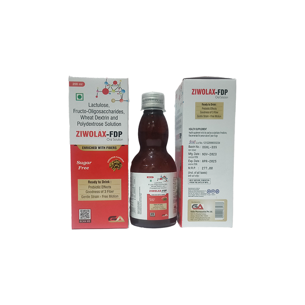 Ziwolax Fdp | Lactulose + Fructo-Oligosaccharides + Wheat Dextrin + Polydextrose | Main Image