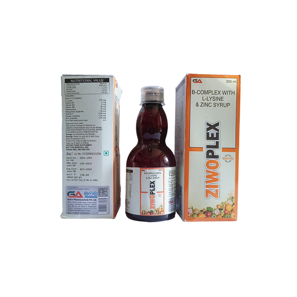 Ziwoplex | B-Complex + L-Lysine + Zinc | Main Image