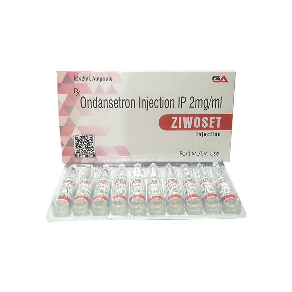 Ziwoset | Ondansetron Injection IP 2 mg/mL | Main Image